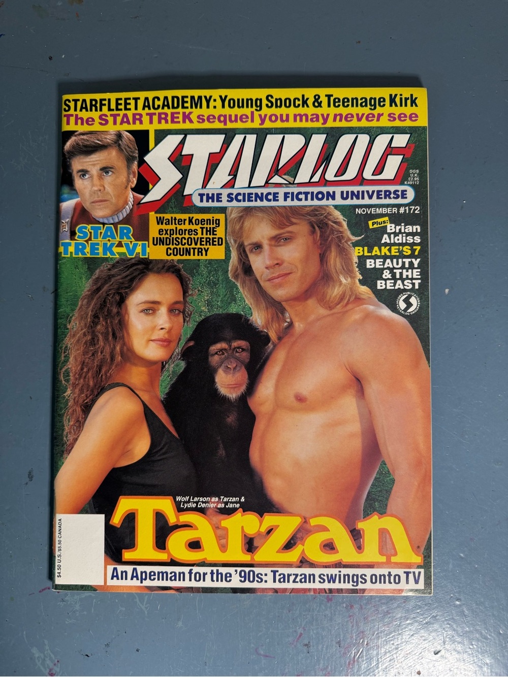 STARLOG Magazine November # 172 Tarzan on Cover